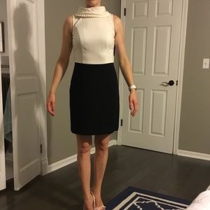 NWT. Pointe Tribute color blocked pencil dress Petite small